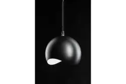 Decór Mavia guľovitá čierna závesná lampa 0931