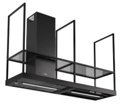 Franke Mythos T-Shelf ostrovný digestor matná čierna 180 cm s policami 3250678073