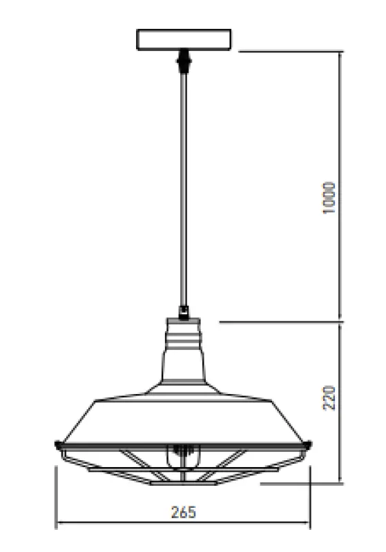 Decor Solen závesná lampa v industriálnom štýle so zlatou mriežkou, priemer 26,5 cm, 2362