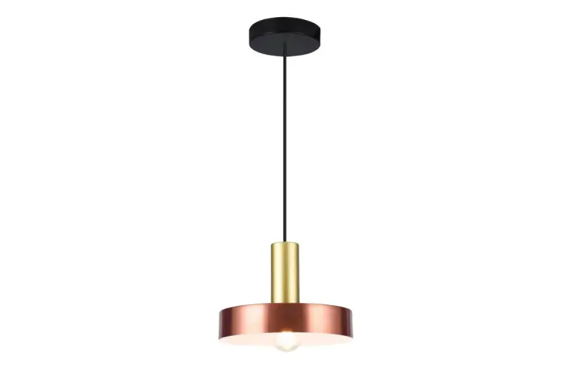 Dekor Selvia závesná lampa meď s mosadznou úpravou priemer 20 cm 3222
