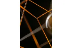 Dekor Rosa gouden geometrische hanglamp bestaande uit 2 mosadzné kocky 3376