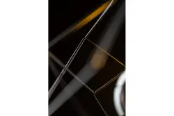 Dekor Rosa čierna geometrická závesná lampa pozostávajúca z 2 čiernych kociek 3437