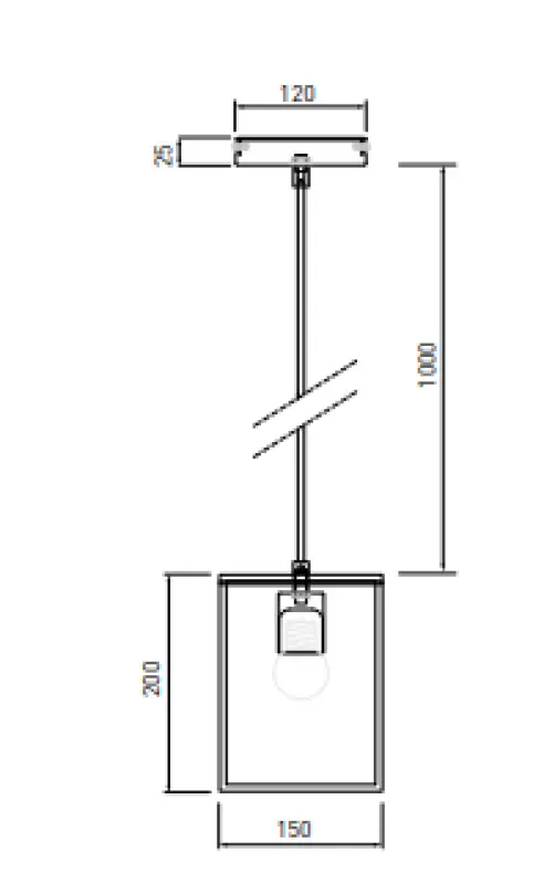 Dekor Diu čierna geometrická závesná lampa s 1 svetelným zdrojom, šírka 15 cm 3598