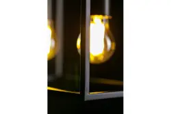 Dekor Diu čierna geometrická závesná lampa so 4 svetelnými zdrojmi, šírka 60 cm 3635
