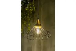 Deco Lotte čierna kužeľovitá vintage závesná lampa 2622
