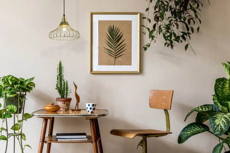 Decor Lotte zlatá kužeľovitá vintage drôtená závesná lampa 2646