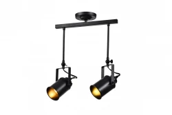 Decor Demir čierna závesná lampa s 2 svetelnými zdrojmi 3994