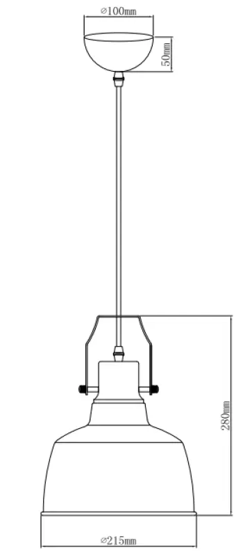 Dekor Monroe moderná čierno-zlatá závesná lampa 6958
