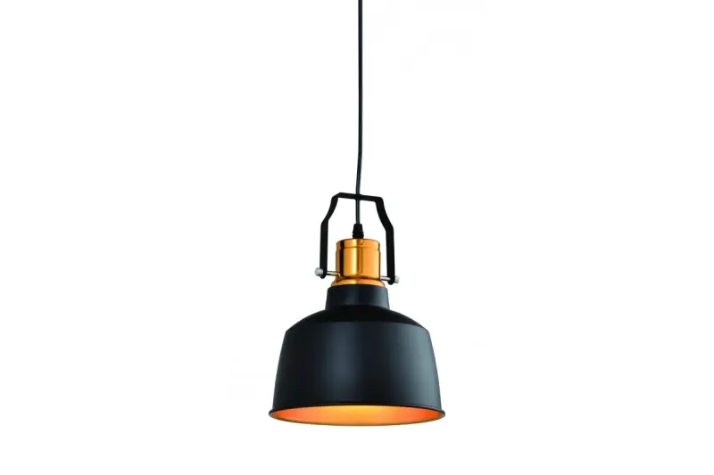 Dekor Monroe moderná čierno-zlatá závesná lampa 6958