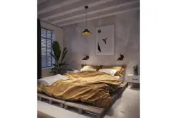 Decor Mani čierna zlatá kovová nástenná lampa priemer 22 cm 4052