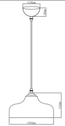 Dekor Marite klasický závesný luster čierne tónované sklo priemer 26 cm 7061