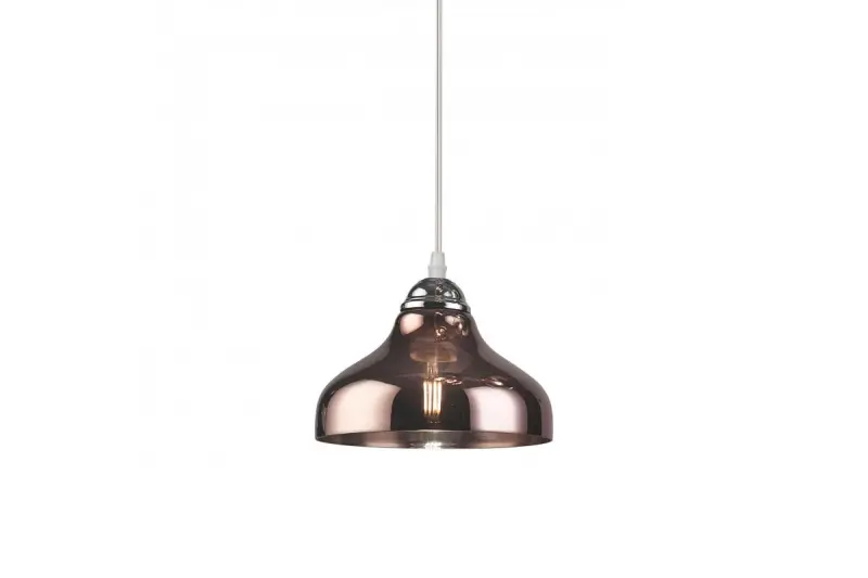 Deco Marite klasický závesný luster hnedé tónované sklo priemer 26 cm 7108