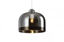 Decor Lati valcová čierna závesná lampa sklo priemer 23,5 cm 7122