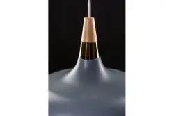 Dekor Skandi moderná sivá závesná lampa s priemerom 35 cm 7368