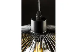 Decor Reto vintage čierna závesná lampa s drôteným rámom, priemer 40 cm, 4137