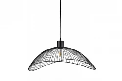 Decor Reto vintage čierna závesná lampa s drôteným rámom, priemer 40 cm, 4137