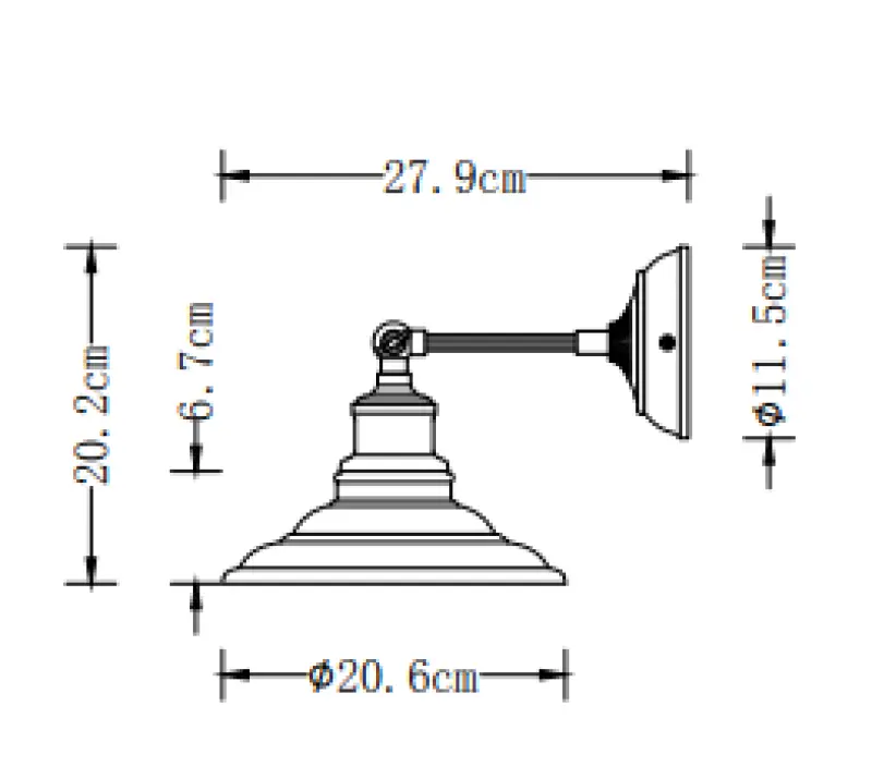Decor Loret nastaviteľná sivá nástenná lampa, priemer 20 cm, 7826