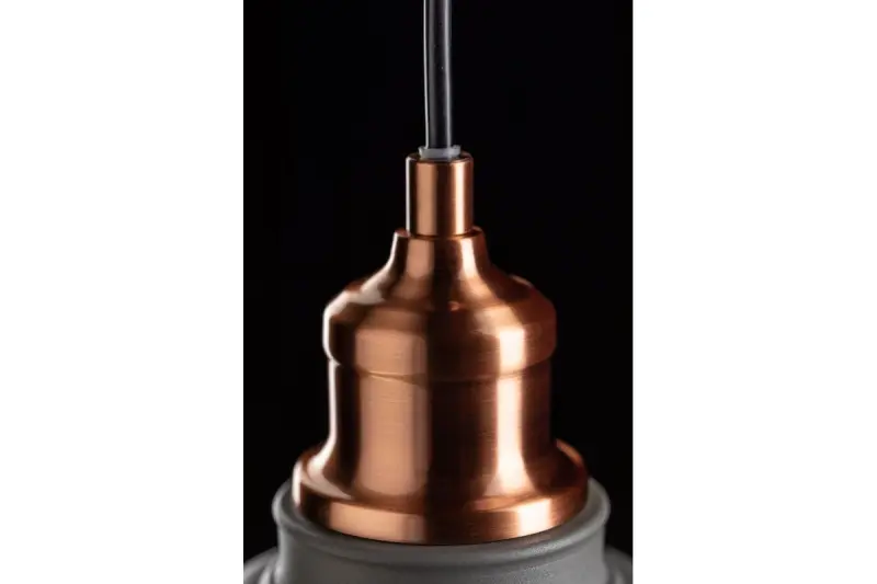 Decor Loret nadčasová sivá závesná lampa s priemerom 20,5 cm 8854