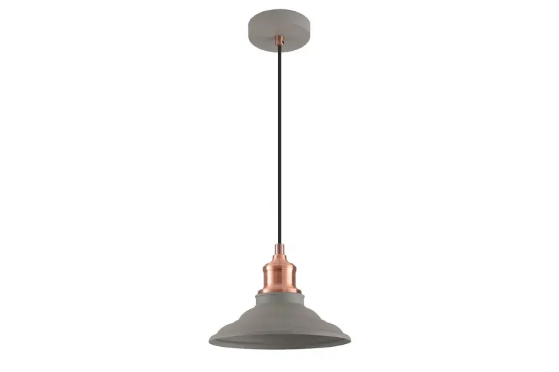 Decor Loret nadčasová sivá závesná lampa s priemerom 20,5 cm 8854