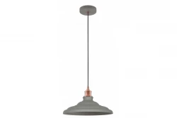 Deco Loret nadčasová sivá závesná lampa priemer 34,8 cm 9790