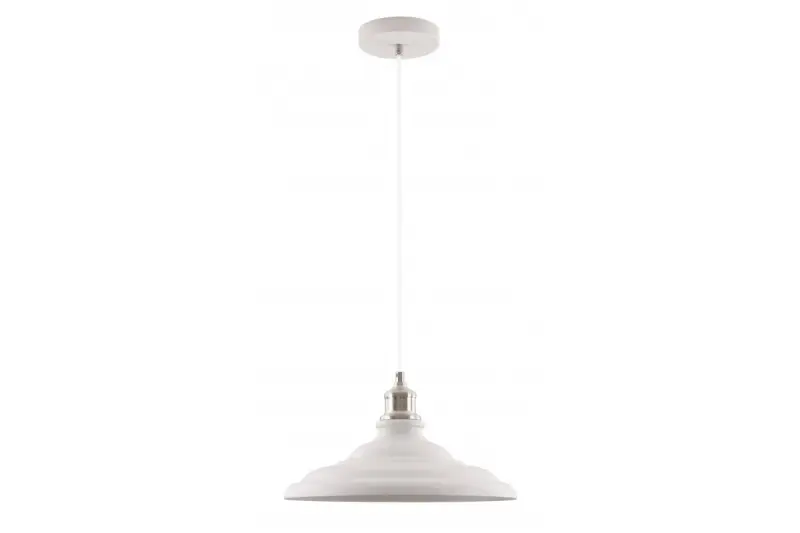 Dekor Loret nadčasová biela závesná lampa s priemerom 34,8 cm 9844
