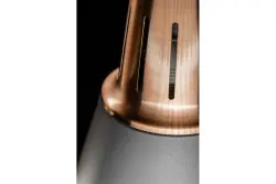 Decor Gianni štýlová sivá medená závesná lampa s priemerom 22 cm 8051