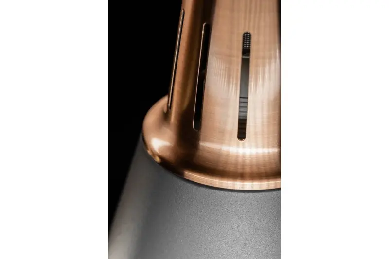 Decor Gianni štýlová sivá medená závesná lampa s priemerom 22 cm 8051