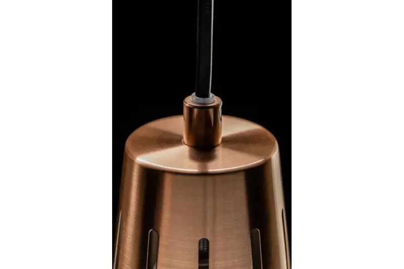 Decor Gianni štýlová sivá medená závesná lampa s priemerom 22 cm 8051