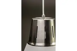 Decor Gianni štýlová biela závesná lampa, priemer 22 cm, 8075