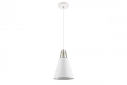 Decor Gianni štýlová biela závesná lampa, priemer 22 cm, 8075
