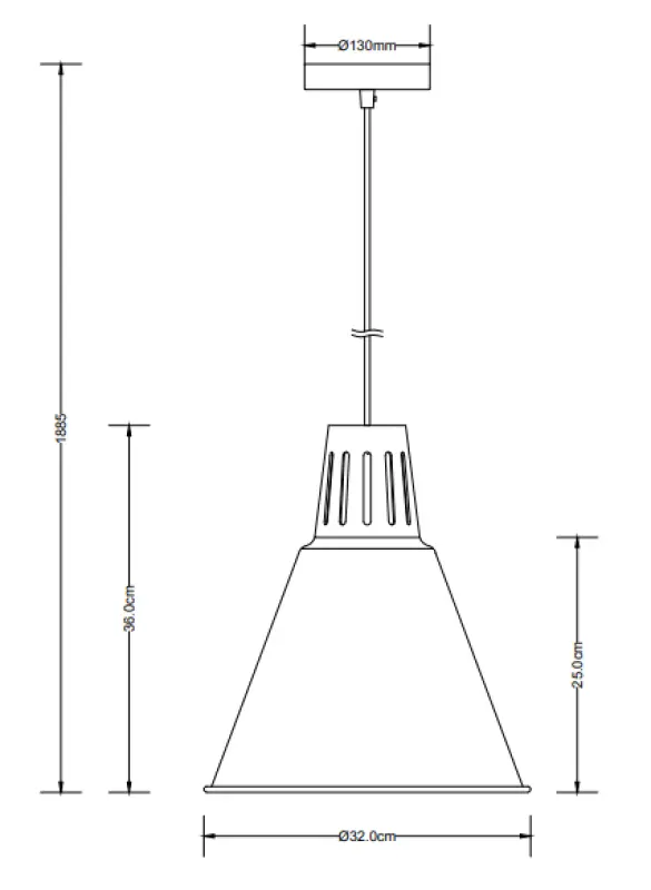 Dekor Gianni štýlová sivá medená závesná lampa, priemer 32 cm, 8167