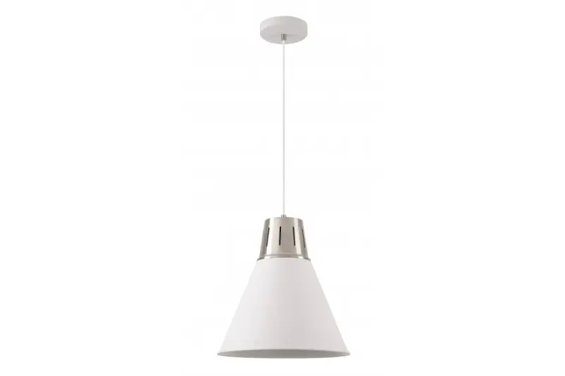 Decor Gianni štýlová biela závesná lampa s priemerom 32 cm 8150