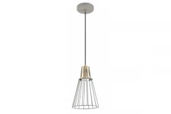 Dekor Kaliope módna sivá závesná lampa s drôtom, priemer 18 cm, 8143