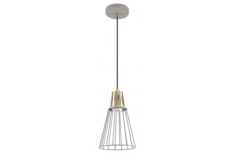 Dekor Kaliope módna sivá závesná lampa s drôtom, priemer 18 cm, 8143