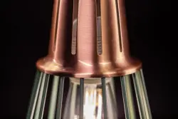 Dekor Kaliope módna zelená závesná lampa z drôtu, priemer 18 cm, 8044