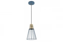 Dekor Kaliope módna modrá závesná lampa s priemerom 18 cm 8266
