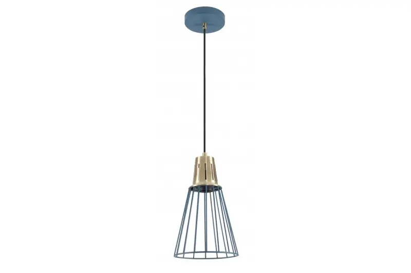 Dekor Kaliope módna modrá závesná lampa s priemerom 18 cm 8266