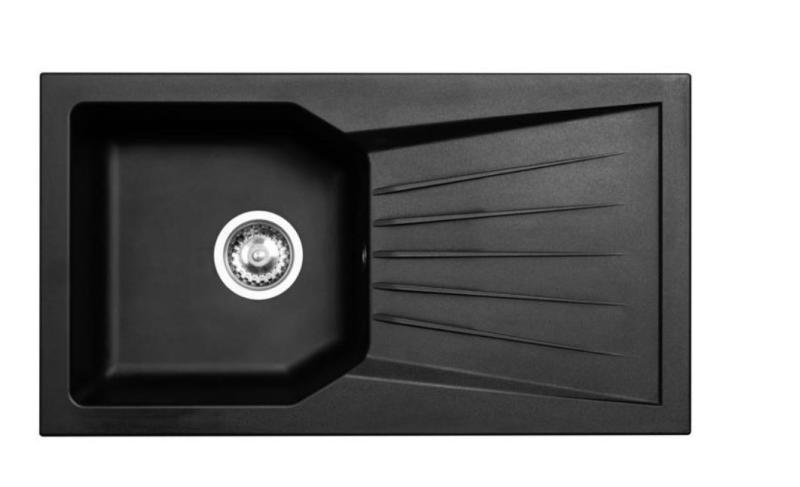 Ausmann Fibre 6 drez čierny obojstranný s odkvapkávacou plochou 78x43,5 cm 1208957670