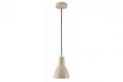 Dekor Etore béžová závesná lampa s čiernym káblom 2089