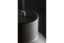 Dekor Dante čierna matná závesná lampa s bielym vnútrom, priemer 27,5 cm 2119