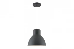 Dekor Dante čierna matná závesná lampa s bielym vnútrom, priemer 27,5 cm 2119