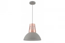 Deco Artemia sivá závesná lampa s industriálnou povrchovou úpravou, priemer 34,5 cm, 2447