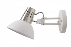 Decor Artemia elegantná biela nástenná lampa s kovovým ramenom, priemer 16,5 cm, 2218