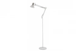 Deco Artemia biela stojaca lampa s dlhým kovovým ramenom, priemer 16,5 cm, 2409