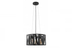 Decor Melody čierna závesná lampa s maximálne 3 svetelnými zdrojmi, priemer 39,5 cm 2638