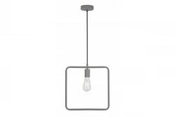 Decor Lija sivá jednopodstavcová štvorcová závesná lampa 2836