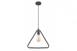 Dekor Gija čierna jedno-bodová trojuholníková závesná lampa 2621