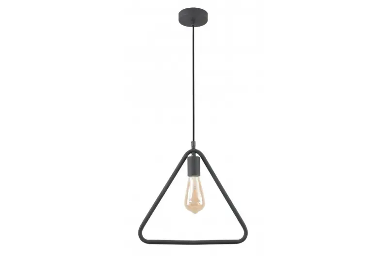 Dekor Gija čierna jedno-bodová trojuholníková závesná lampa 2621