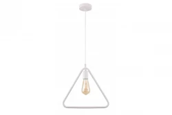 Decor Gija biele jednoprvková trojuholníková závesná lampa 2812