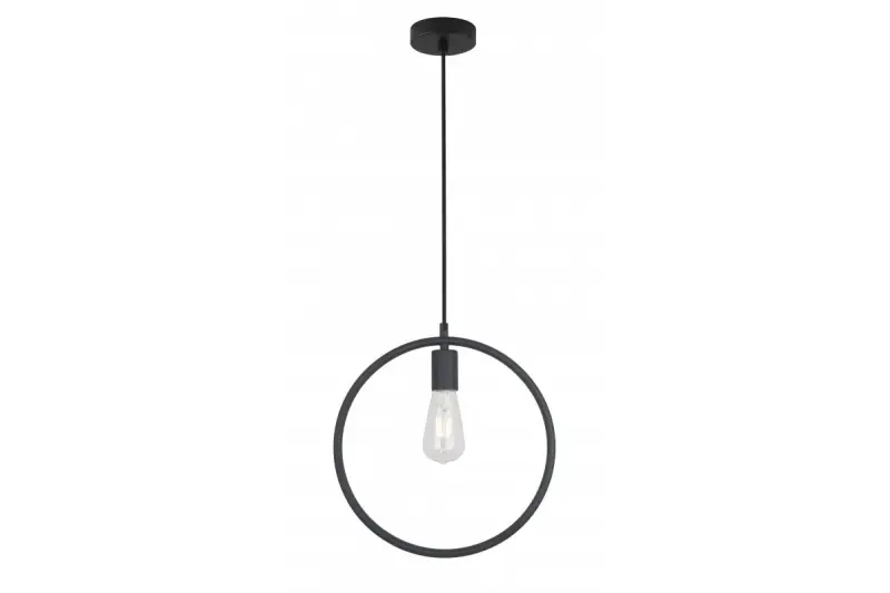 Decór Fija čierna okrúhla závesná lampa s jedným bodom 2805